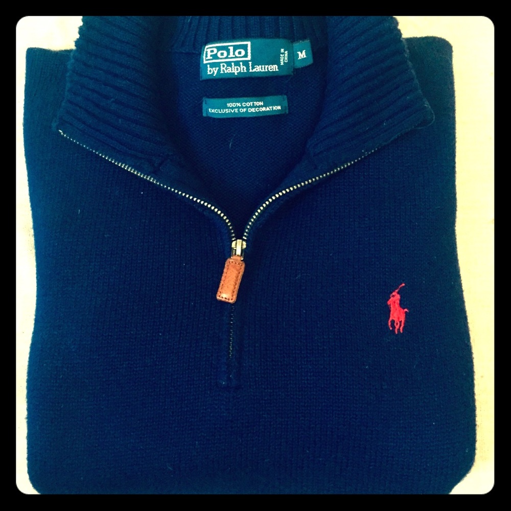 Ralph Lauren zip neck sweater.